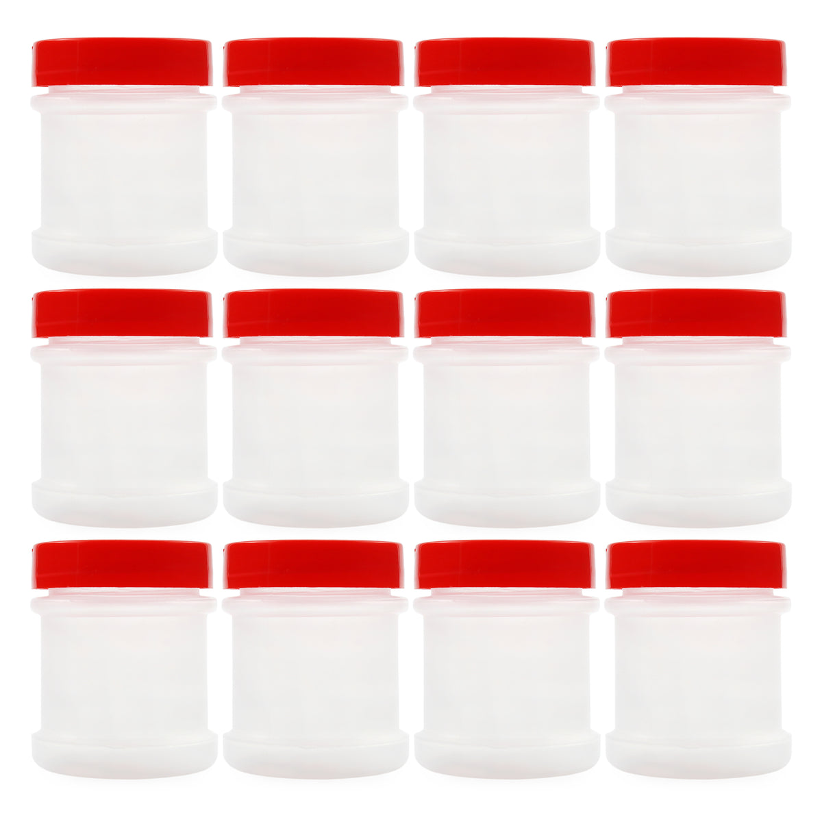 Cornucopia 16oz PLASTIC Mason Jars (8-Pack, Blue w/ Silver Metal