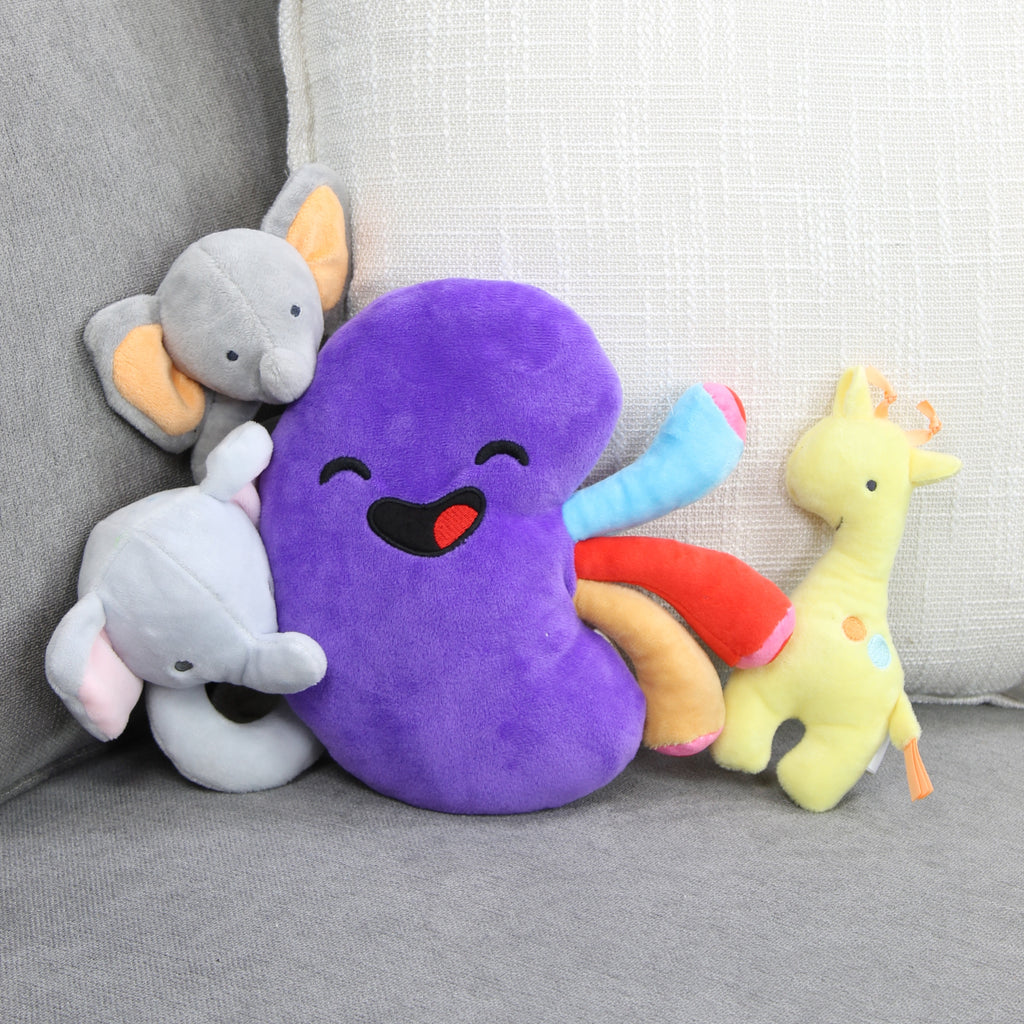 Plush Kidney, Stuffed Body Organ Toy (Case of 92) - 92X_SH_1469_CASE