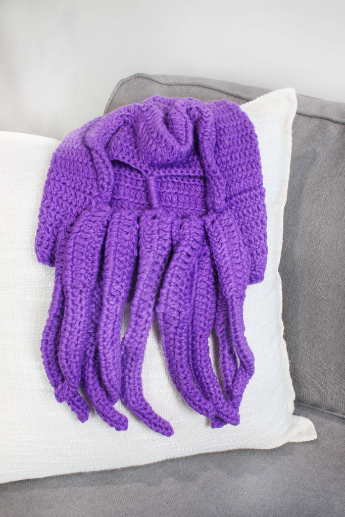 Cthulhu Purple Knitted Ski Mask - TV_12032