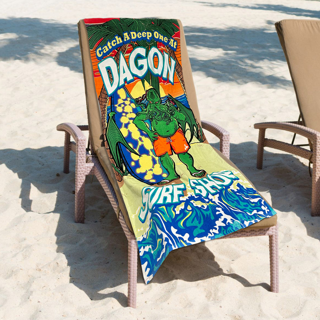 Cthulhu Dagon Surf Shop Beach Towel - TV_12034