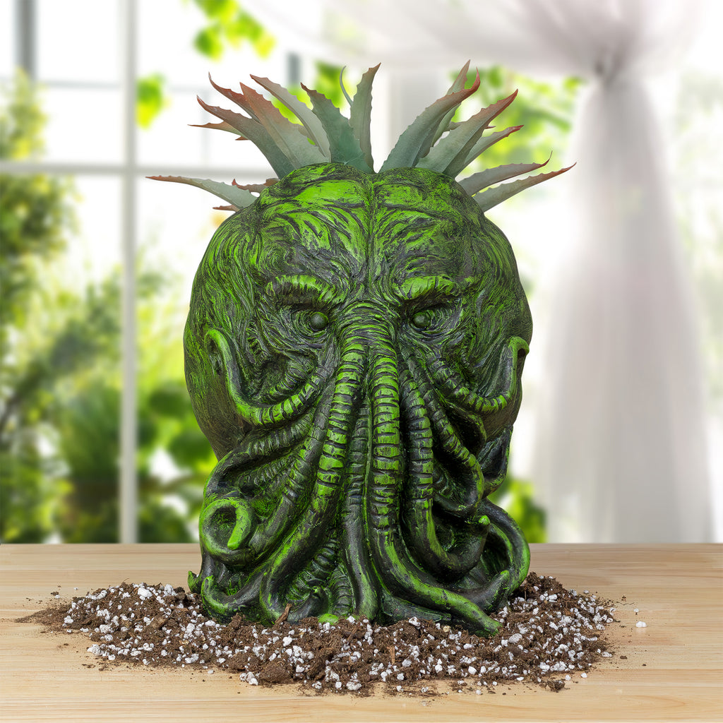 11-Inch Cthulhu Resin Planter Pot - TV_12039