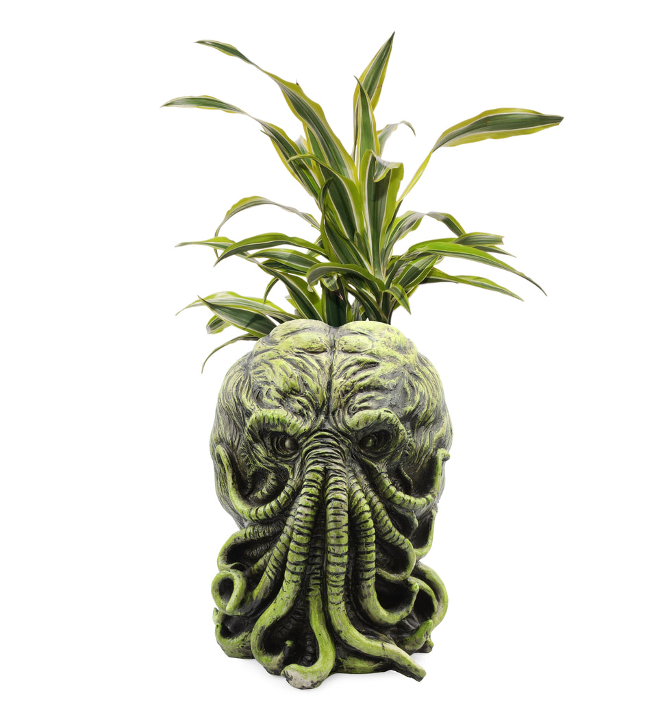 11-Inch Cthulhu Resin Planter Pot (Case of 4) - 4X_TV_12039_CASE