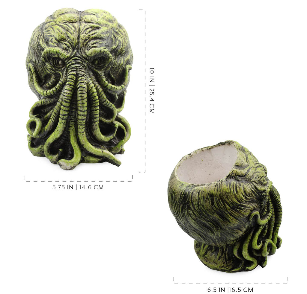 11-Inch Cthulhu Resin Planter Pot (Case of 4) - 4X_TV_12039_CASE