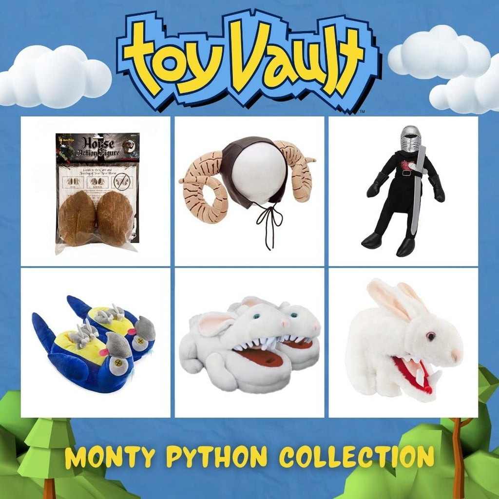 Rabbit w/Big Pointy Teeth Plush Slippers from Monty Python - TV_15043