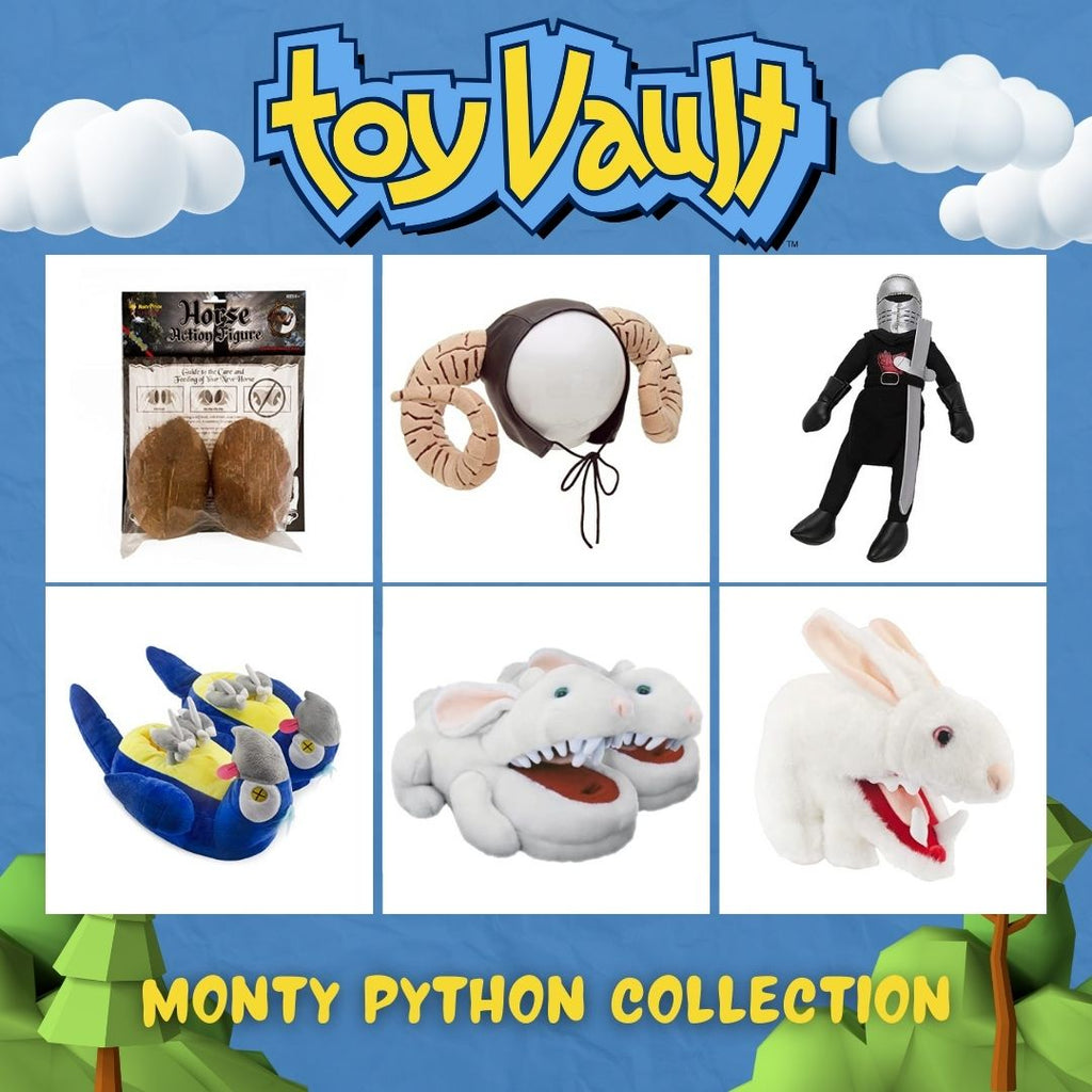 Rabbit w/Big Pointy Teeth Plush Slippers from Monty Python (Case of 8) - 8X_TV_15043_CASE