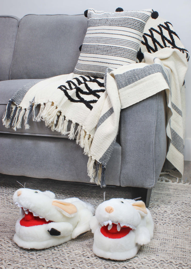 Rabbit w/Big Pointy Teeth Plush Slippers from Monty Python (Case of 8) - 8X_TV_15043_CASE