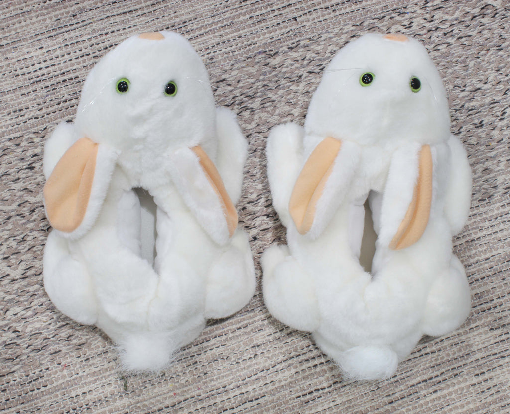 Rabbit w/Big Pointy Teeth Plush Slippers from Monty Python - TV_15043