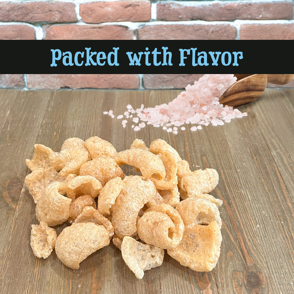 Keto Friendly Pork Rinds (Himalayan Pink Salt, 8oz Bag) - OUPKit016