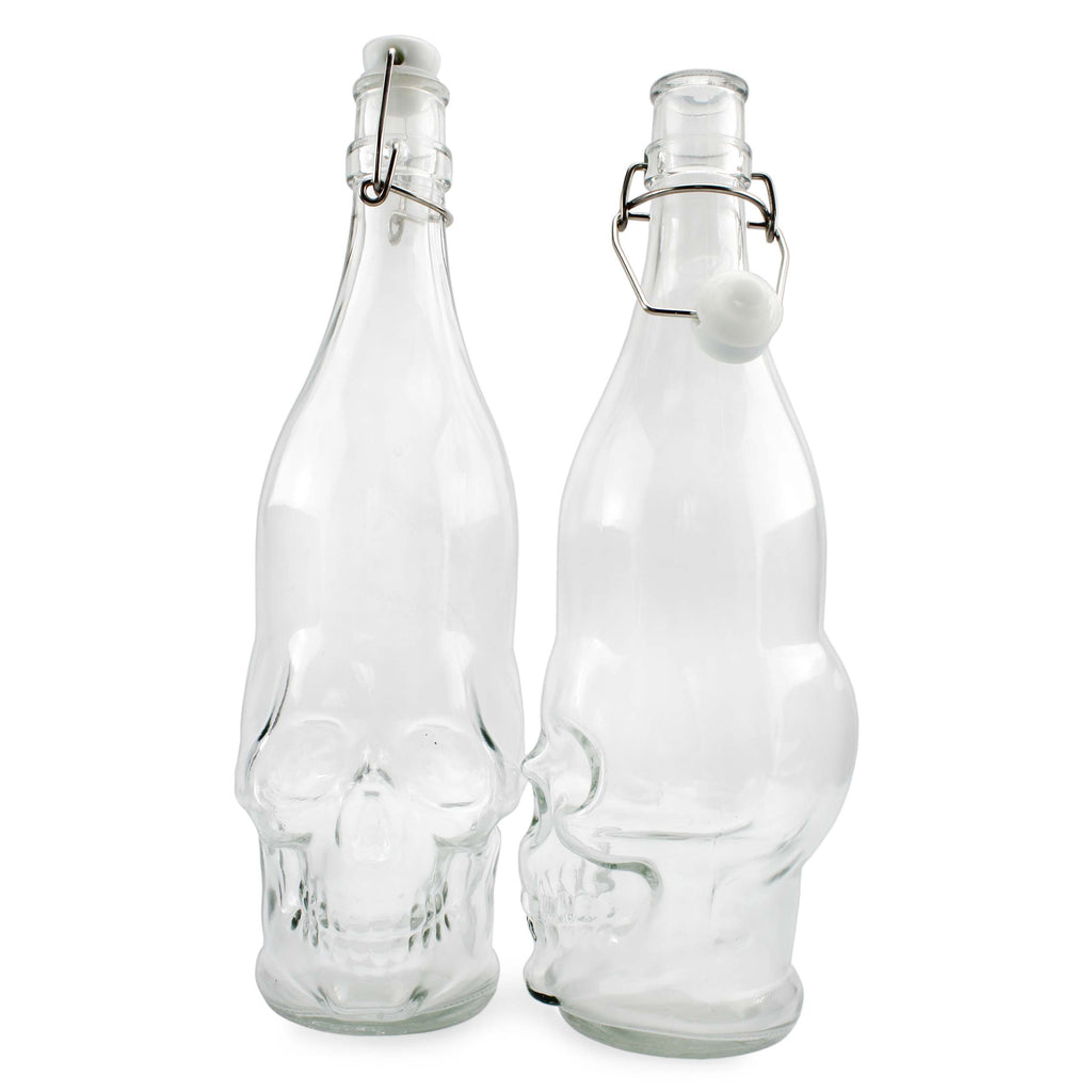 Skull-Shaped Beer Bottles (Case of 24) - 24X_SH_2397_CASE