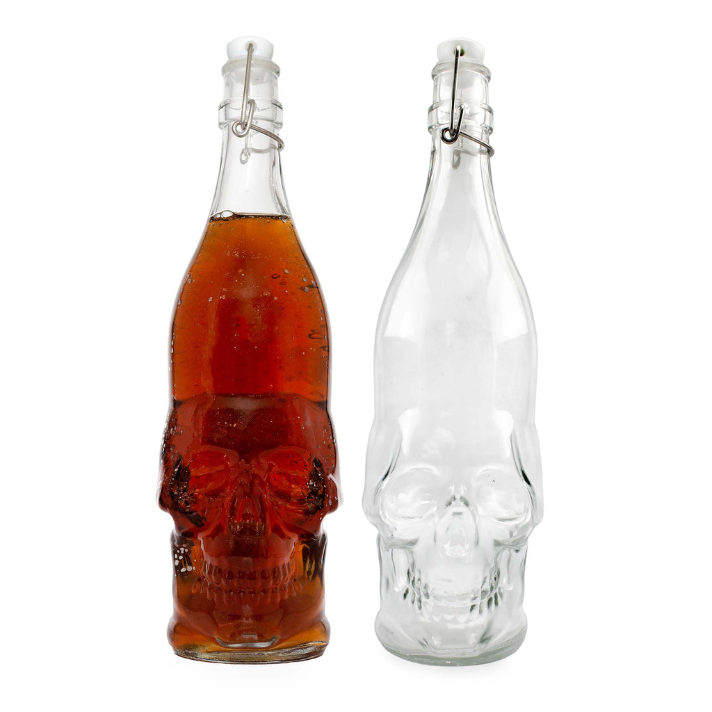 Skull-Shaped Beer Bottles (Case of 24) - 24X_SH_2397_CASE