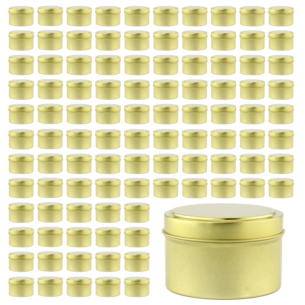 6oz Round Gold Tins/Candle Tins (120-Pack) - 10X_SH_1241_BUNDLE