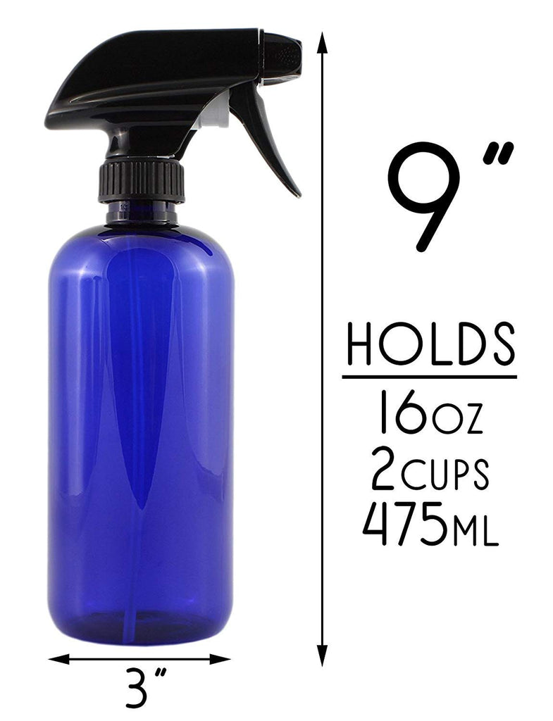 16oz Cobalt Blue PLASTIC Spray Bottles (96-pack) - 16X_SH_1269_CASE