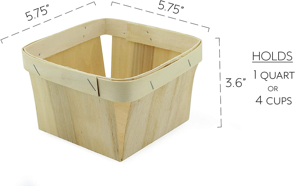 Quart Wooden Berry Baskets (72-Pack) - 9X_SH_1310_BUNDLE