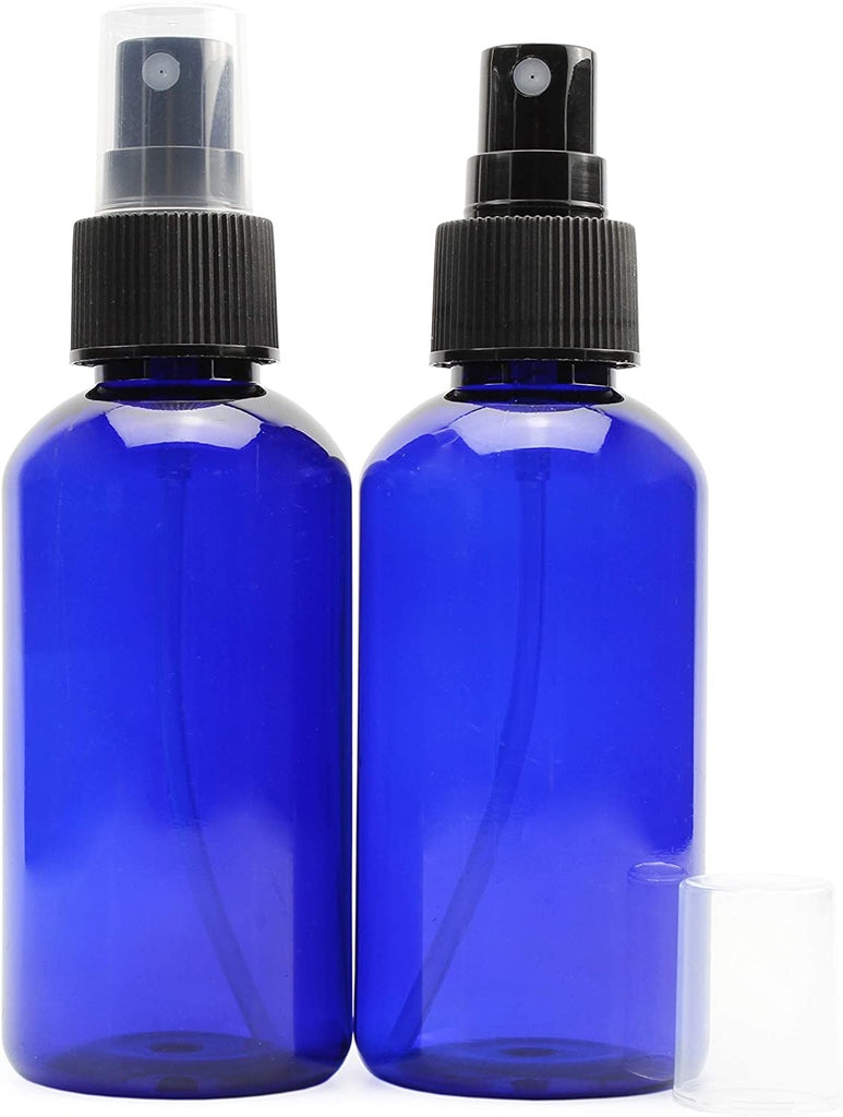 4oz Blue PLASTIC Fine Mist Spray Bottles (120-Pack w/ Black Sprayers) - SH_1418_BUNDLE