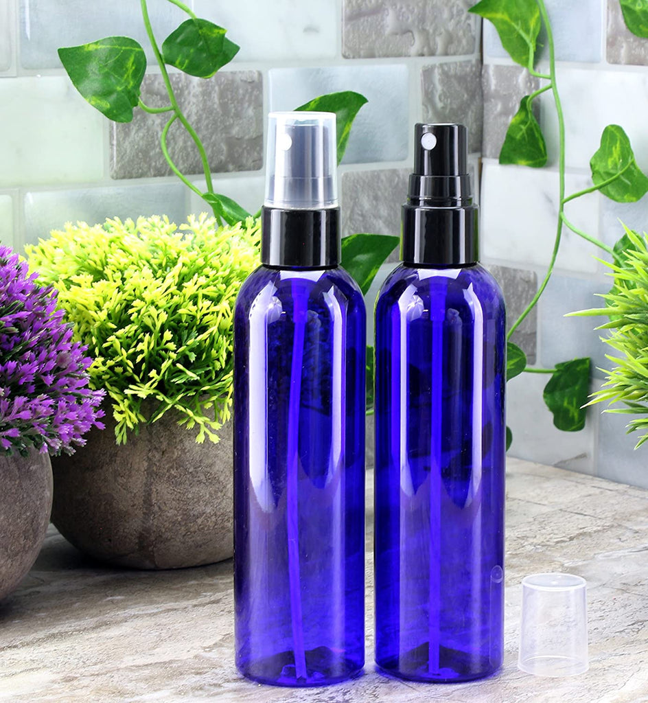4oz Blue Plastic PET Spray Bottles w/Fine Mist Atomizers (120-Pack) - 20X_SH_1420_BUNDLE