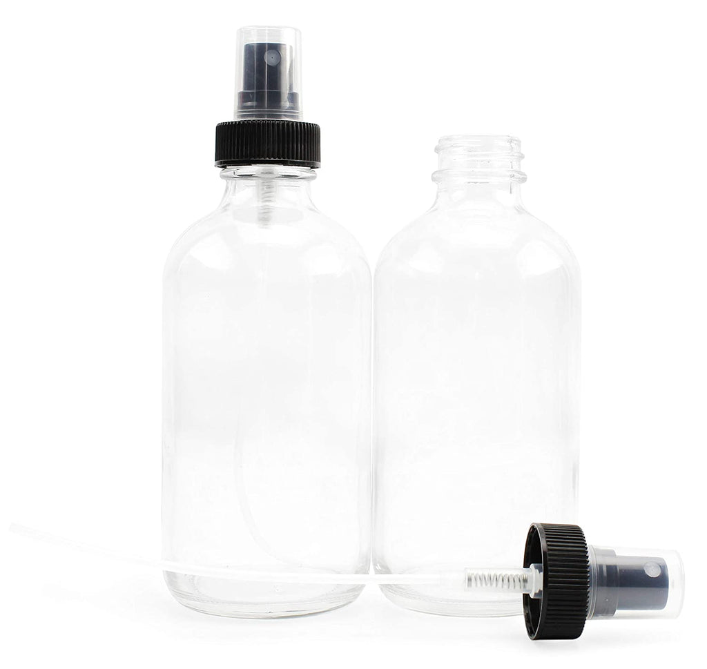 8oz Clear Glass Fine Mist Spray Bottles (24-Pack) - 6X_SH_1630_BUNDLE