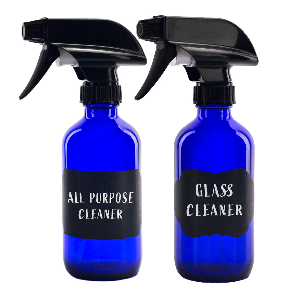 8oz Cobalt Blue Glass Spray Bottles (48 Pack) - 24X_SH_868_CASE