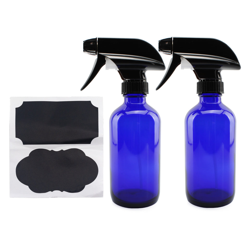 8oz Cobalt Blue Glass Spray Bottles (48 Pack) - 24X_SH_868_CASE