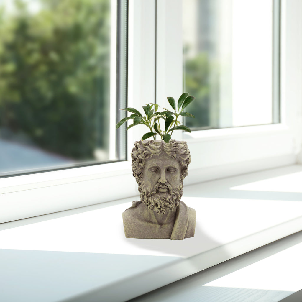 Greek God Zeus Planter Pot (Mini Size) - sh2389es1