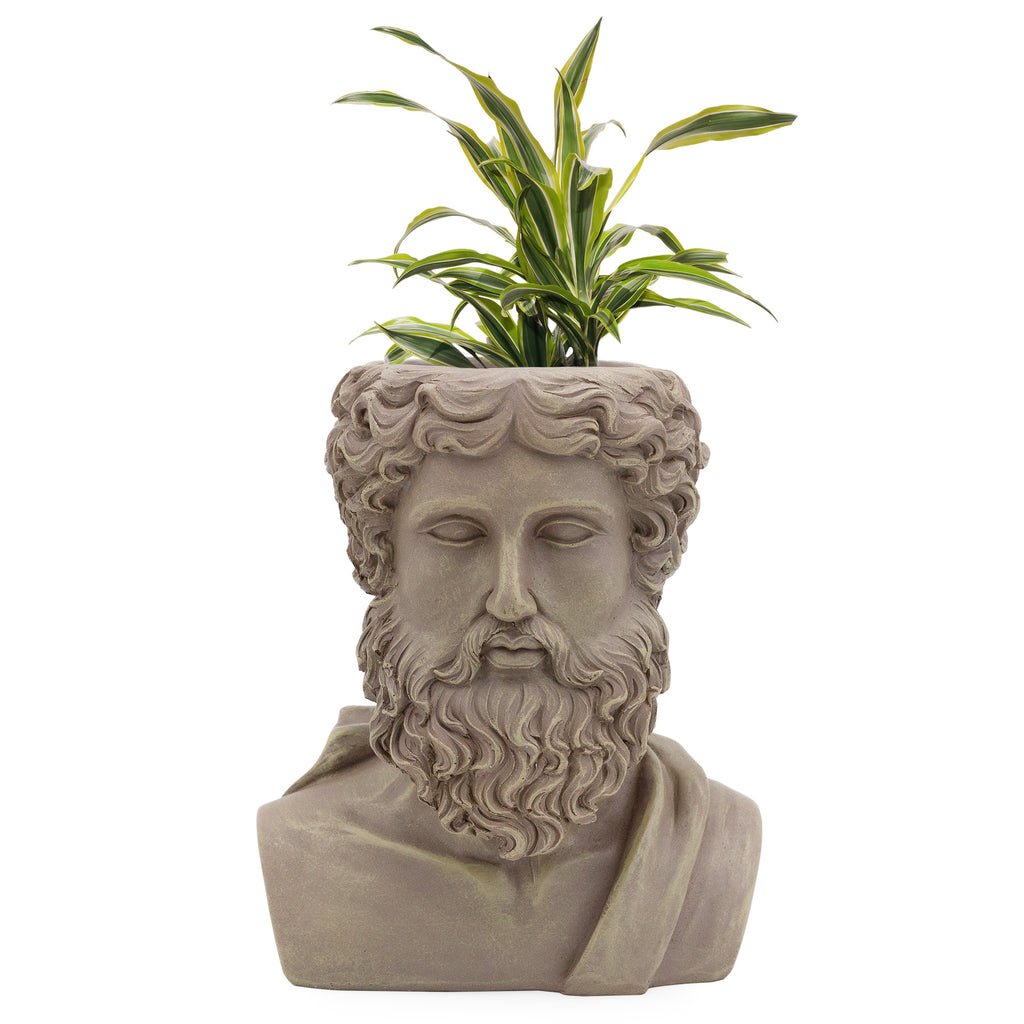 Greek God Zeus Planter Pot (Large Size) - sh2390es1
