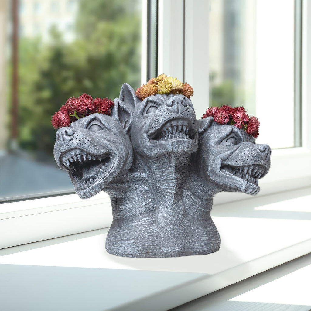 Cerberus 3-Headed Dog Planter (Case of 6) - 6X_SH_2394_CASE