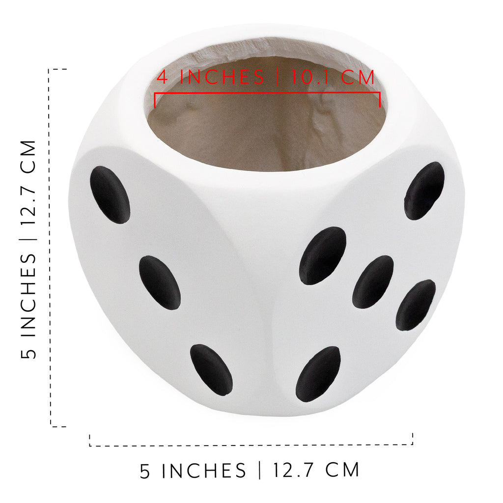 6-Sided Dice Planter Pot (Case of 27) - 27X_SH_2294_CASE