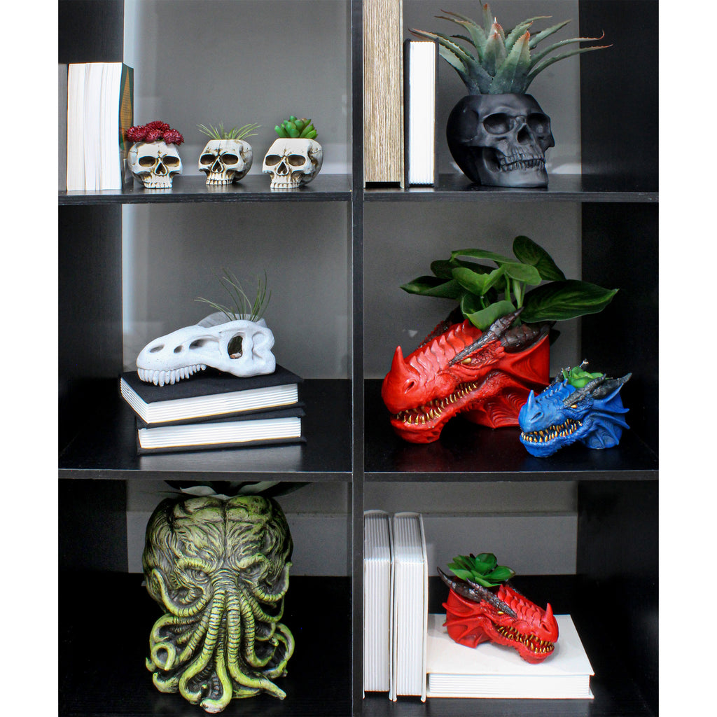 Black Skull Planter Pot - sh2295es1