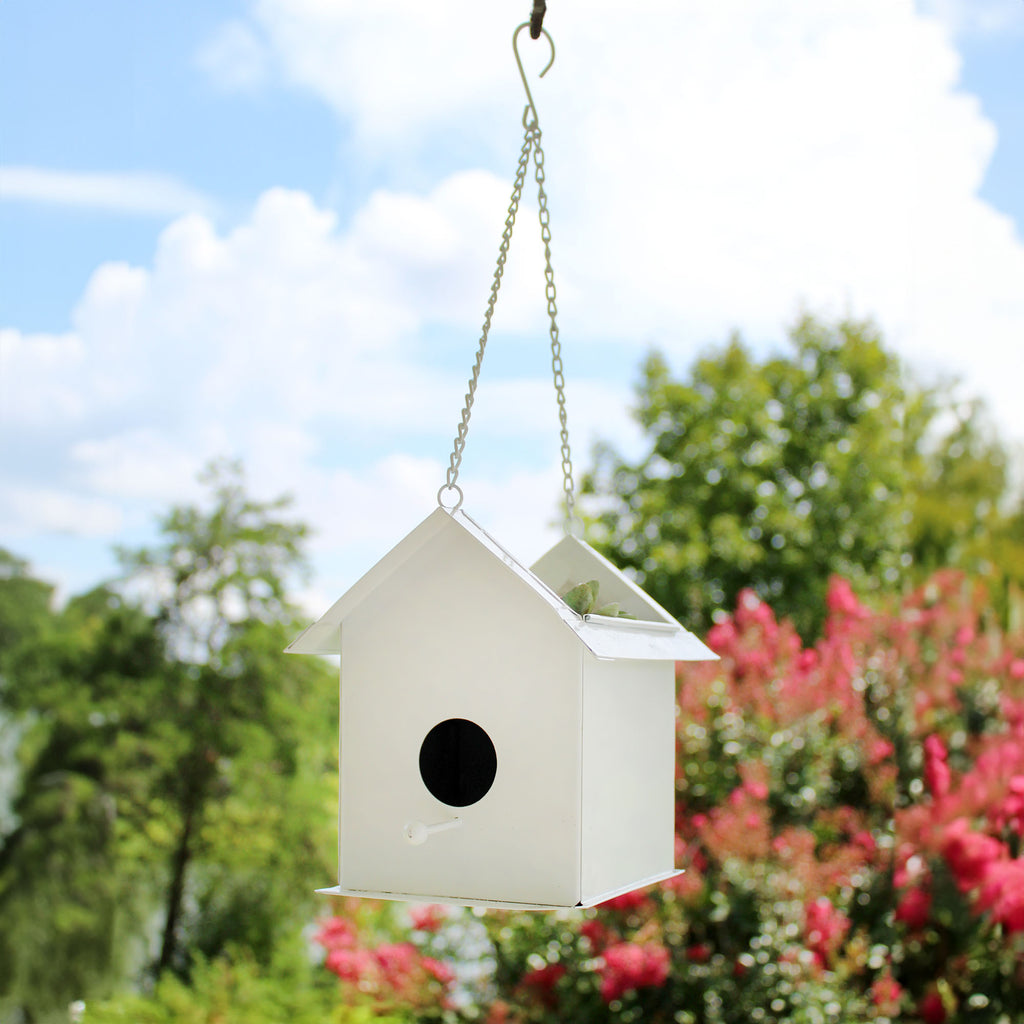 Metal Birdhouse Hanging Planter (Case of 12) - 12X_SH_2299_CASE