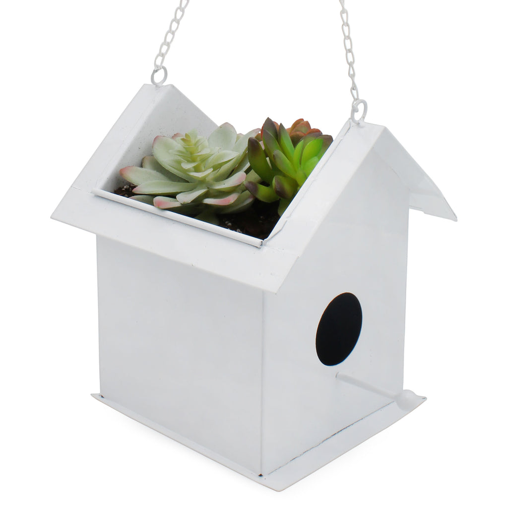 Metal Birdhouse Hanging Planter (Case of 12) - 12X_SH_2299_CASE