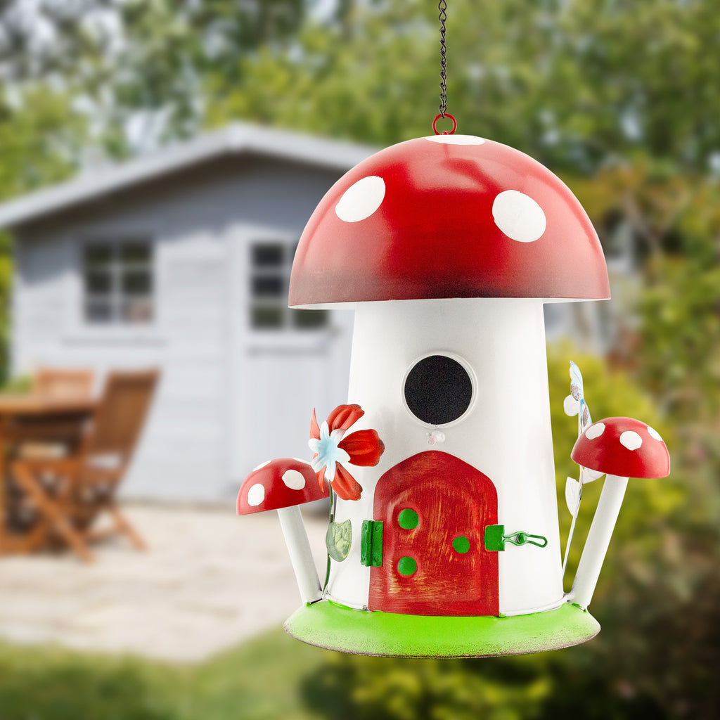 Mushroom Shaped Birdhouse (Case of 6) - 6X_SH_2416_CASE