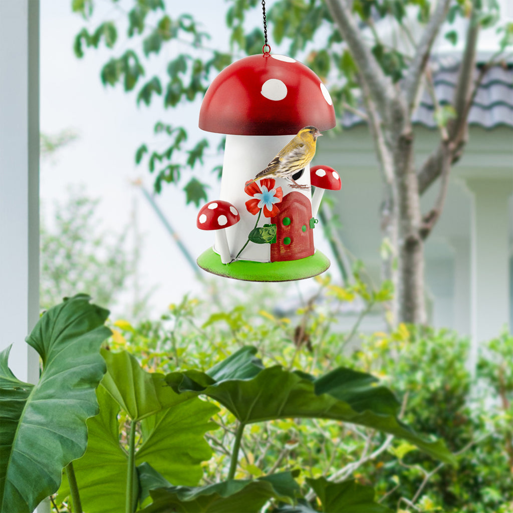 Mushroom Shaped Birdhouse (Case of 6) - 6X_SH_2416_CASE