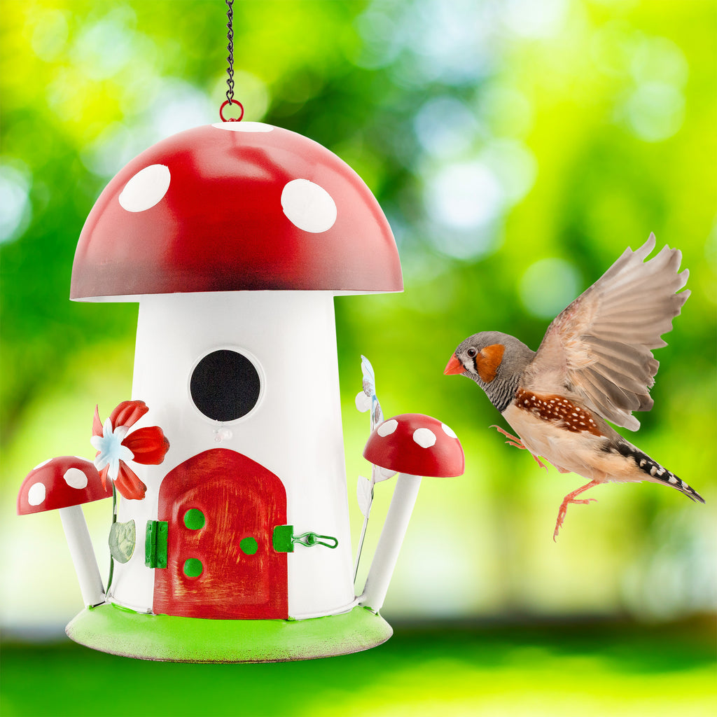 Mushroom Shaped Birdhouse (Case of 6) - 6X_SH_2416_CASE