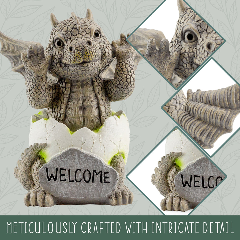 Baby Dragon Garden Statue (9in, Case of 6) - 6X_SH_2417_CASE