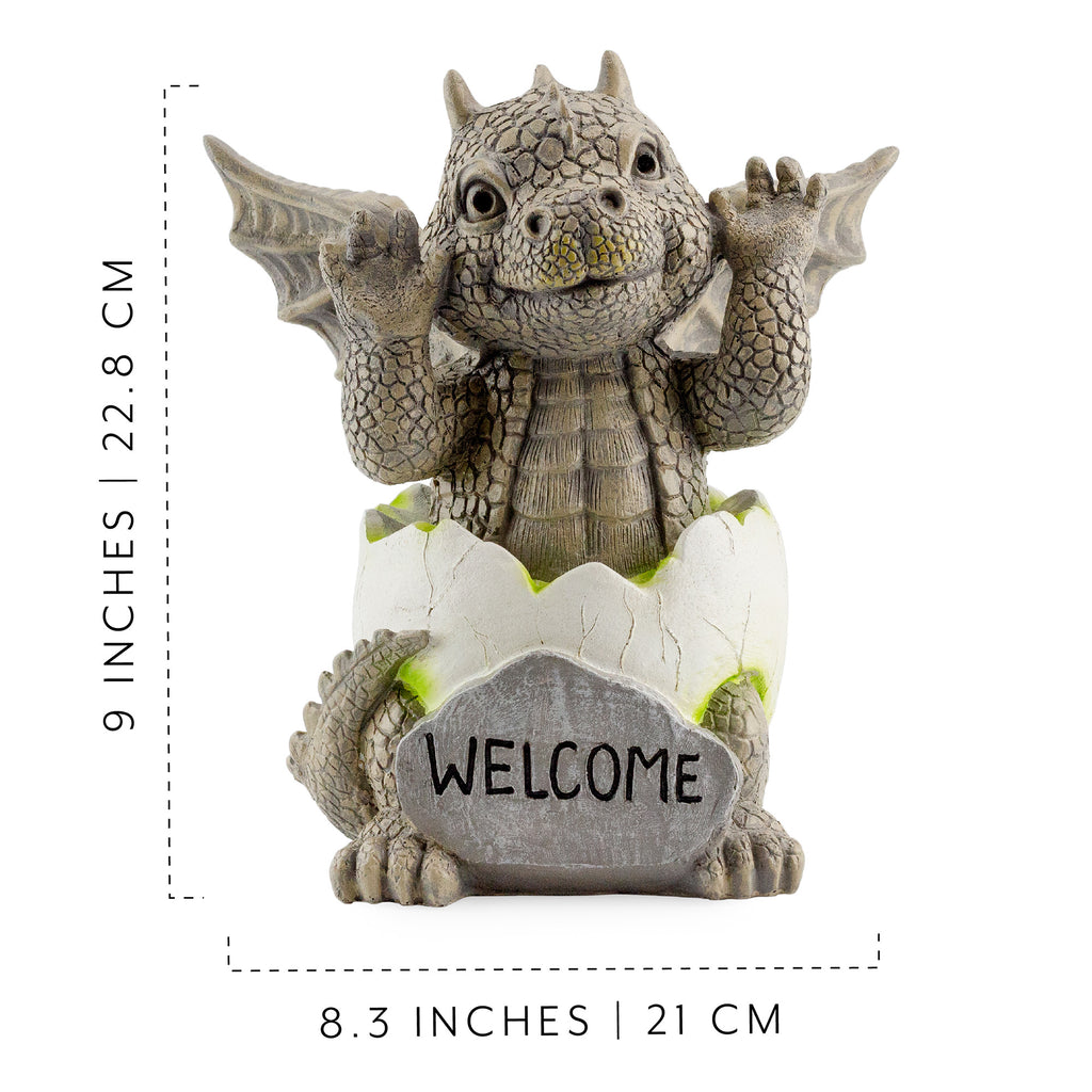 Baby Dragon Garden Statue (9in, Case of 6) - 6X_SH_2417_CASE