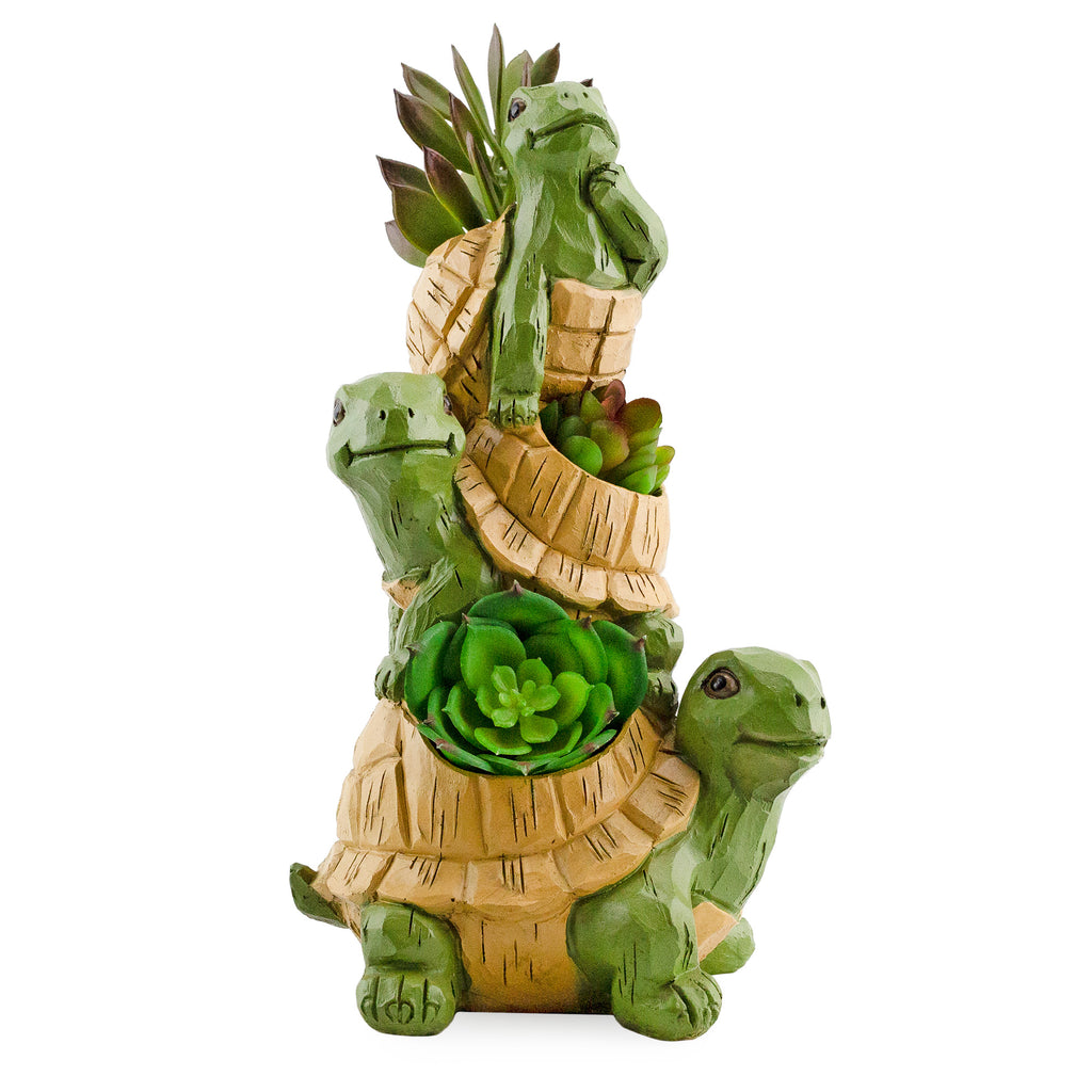 Stacked Turtle Planter (Case of 9) - 9X_SH_2421_CASE