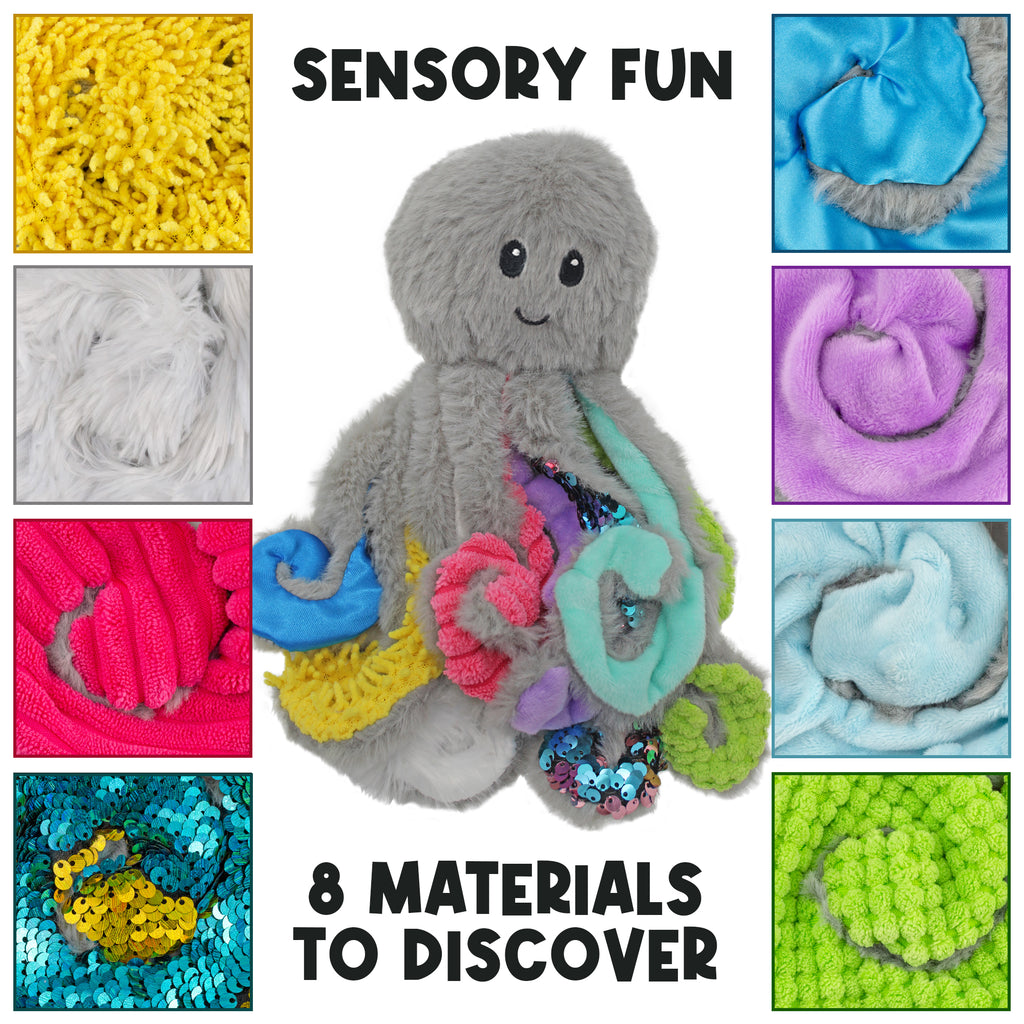 Mini Sensory Octopus Plush Toy - sh2439Mv1