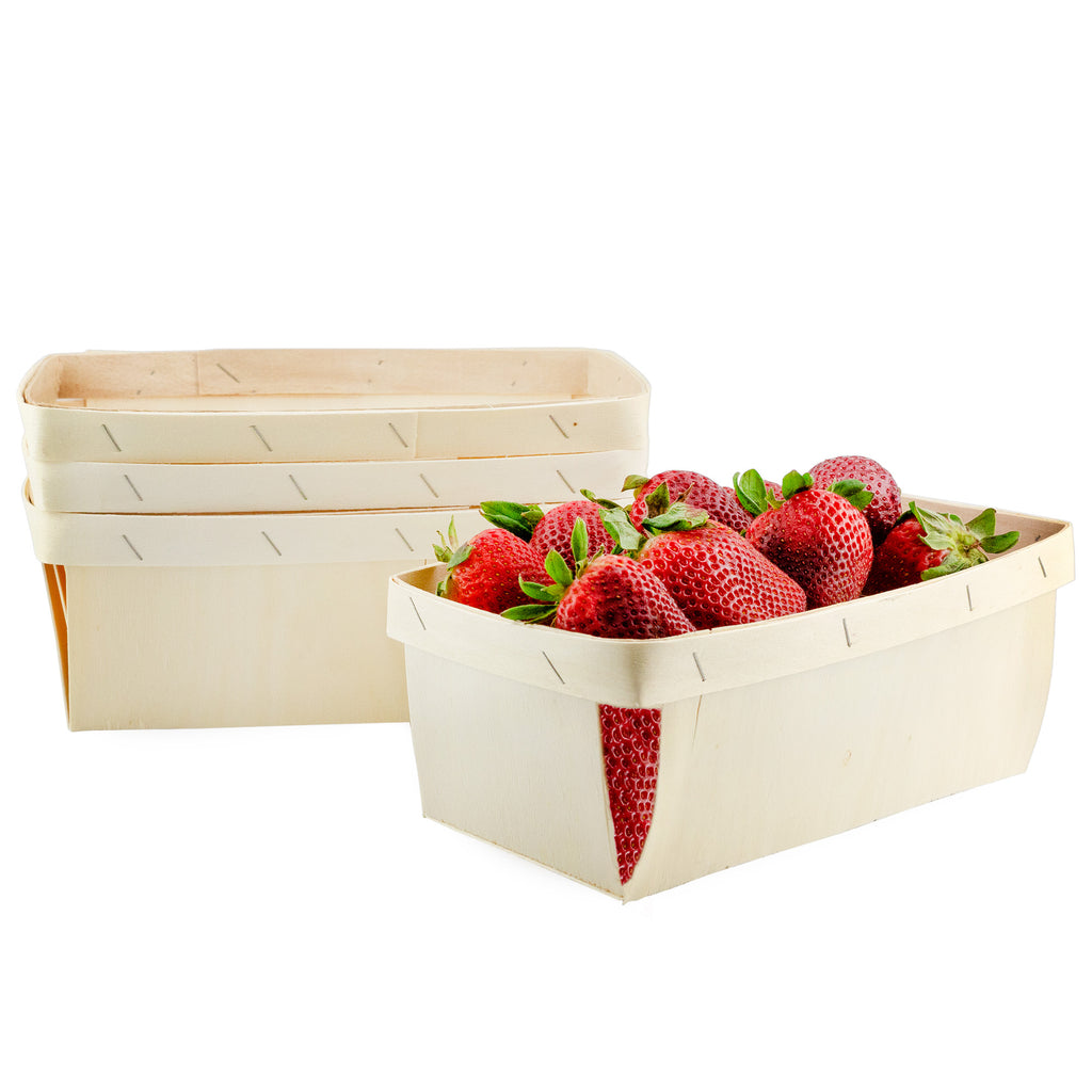 2-Quart Wooden Fruit Baskets (Case of 160) - 160X_SH_2424_CASE