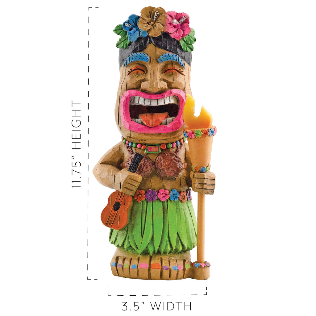 Tiki Queen Solar Garden Statue - sh2431dar0x