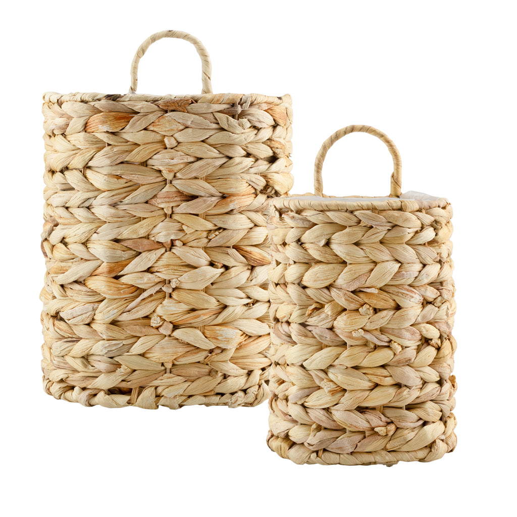 Water Hyacinth Baskets (Set of 2) - sh2447ah1