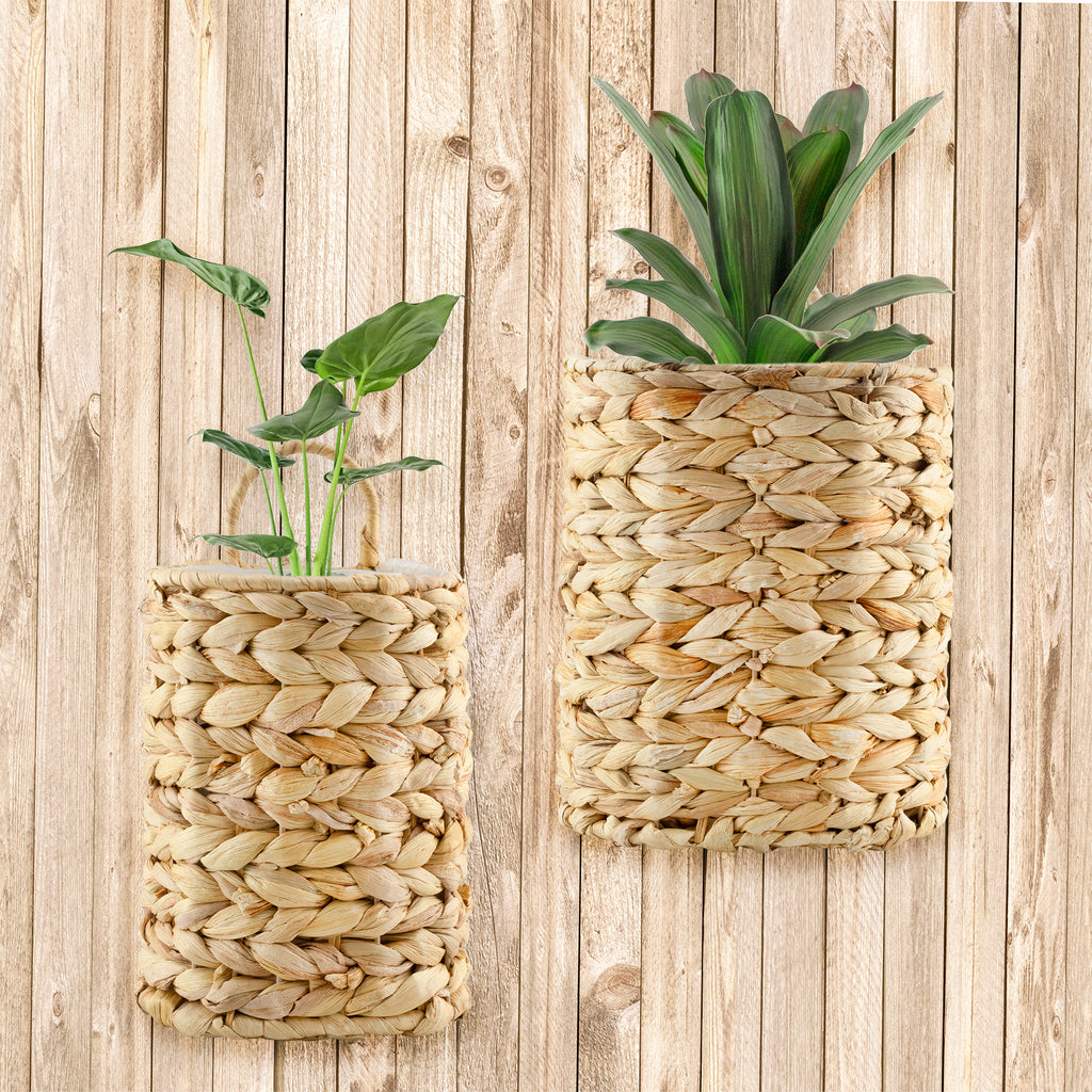 Water Hyacinth Baskets (Set of 2) - sh2447ah1