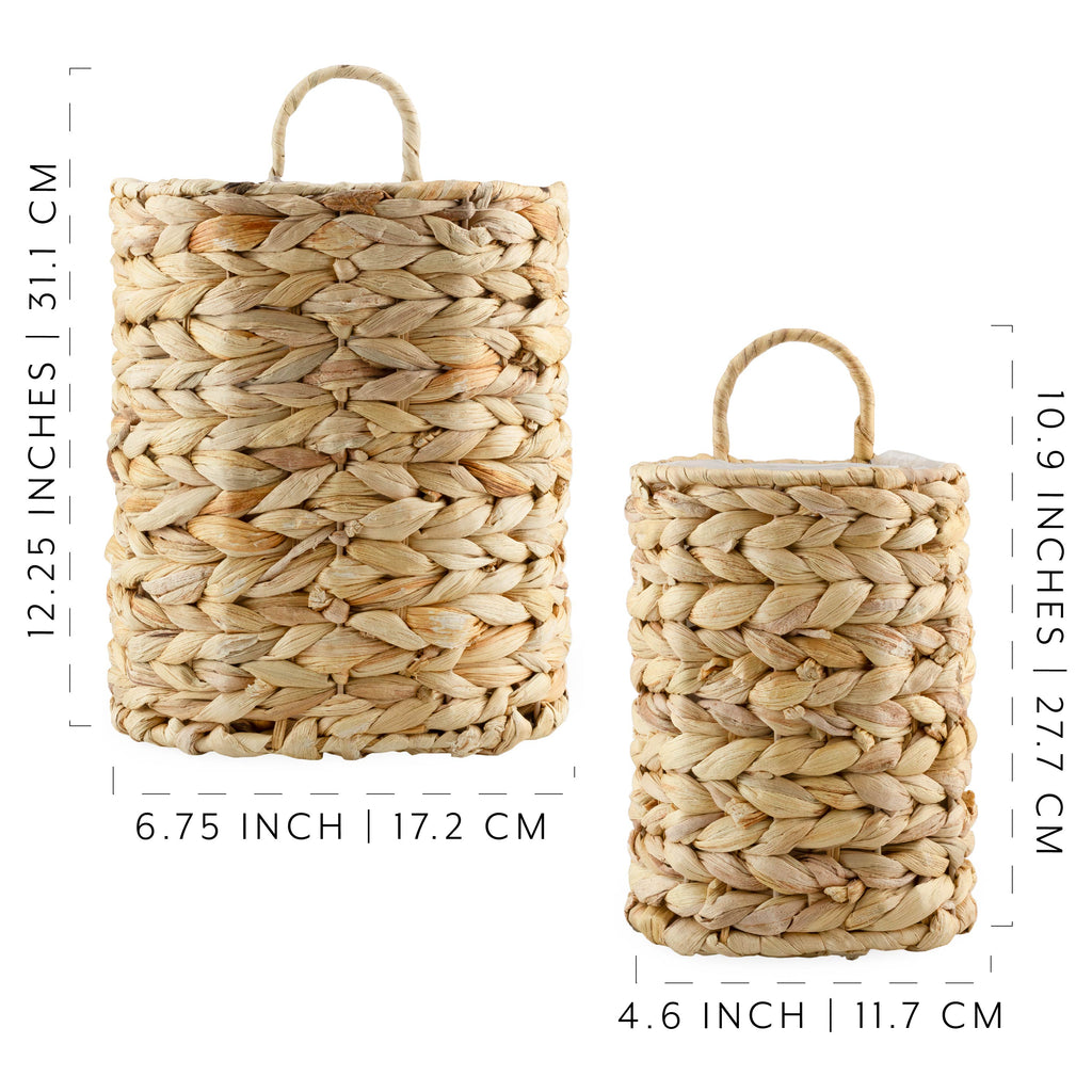 Water Hyacinth Baskets (Set of 2) - sh2447ah1