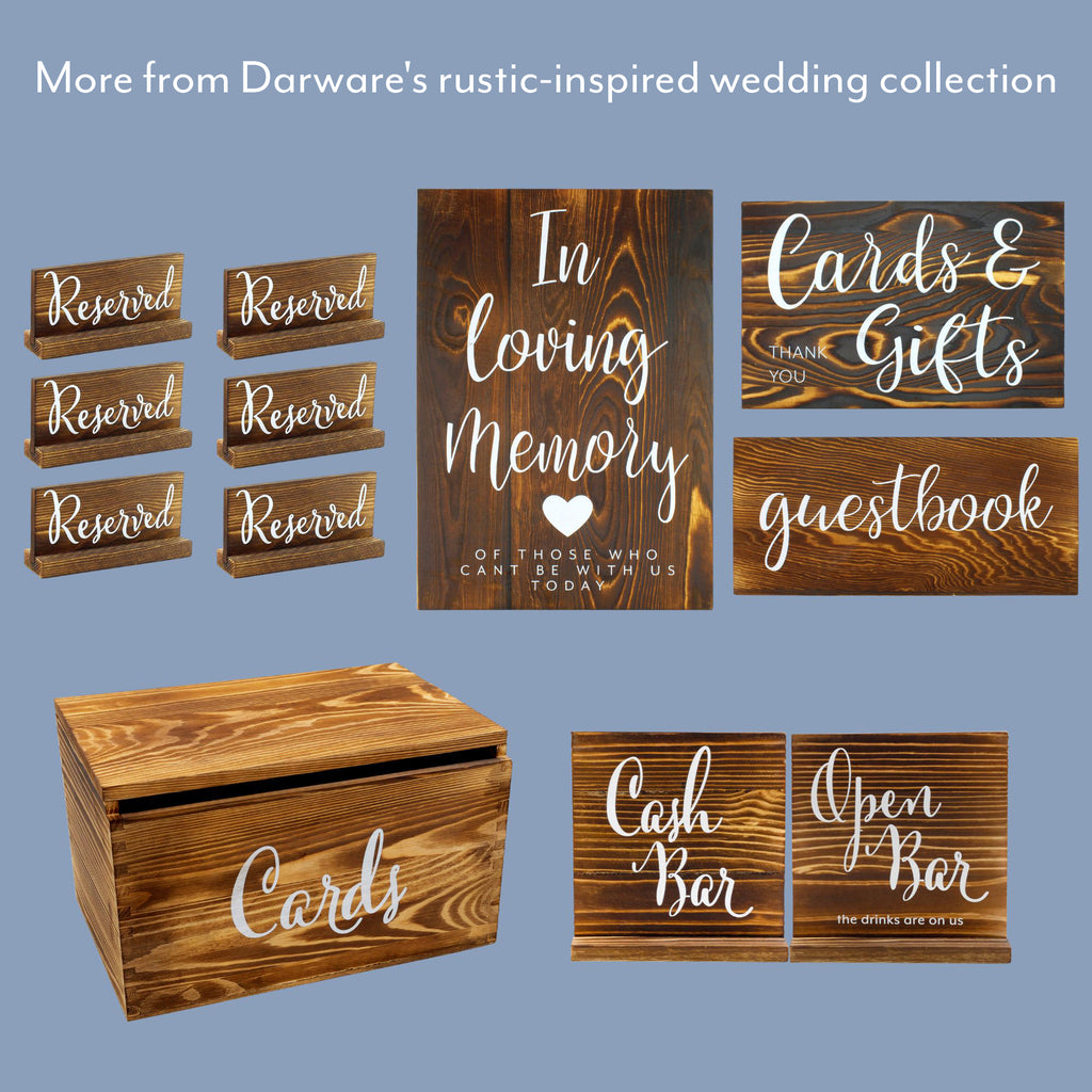 Open Bar / Cash Bar Reversible Sign for Wedding Receptions and Events (Case of 72) - 72X_SH_2448_CASE