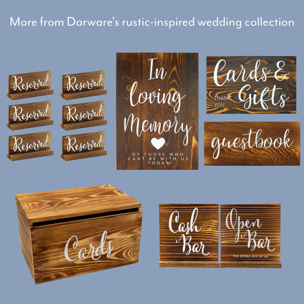 Open Bar / Cash Bar Reversible Sign for Wedding Receptions and Events (Case of 72) - SH_2448_CASE