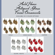 Small Glass Finial Ornaments (Set of 12) - VarFinial
