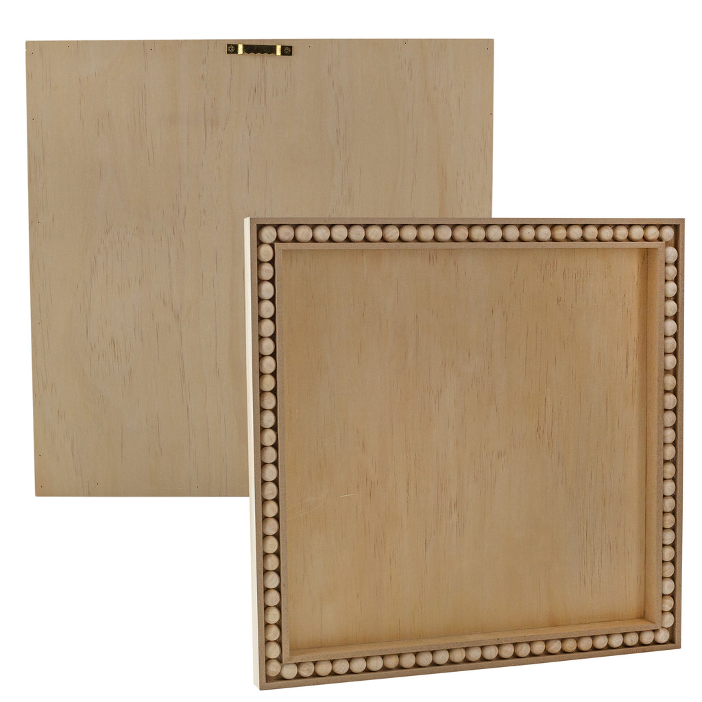 Wood Beaded Blank Plaques (Set of 2, 12 x 12) - sh2546dar0