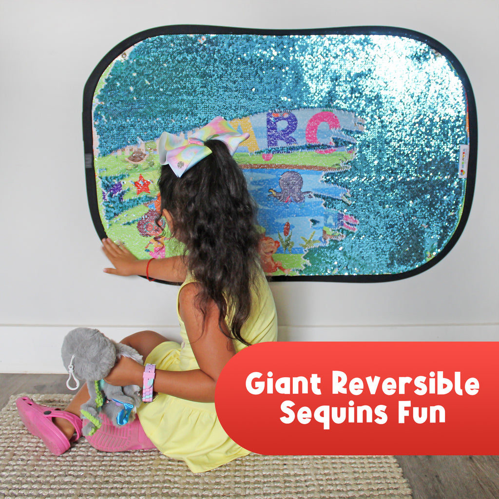 Reversible Sequins Wall Sensory Fun Toy Learning Discovery Version - sh2549Mv1