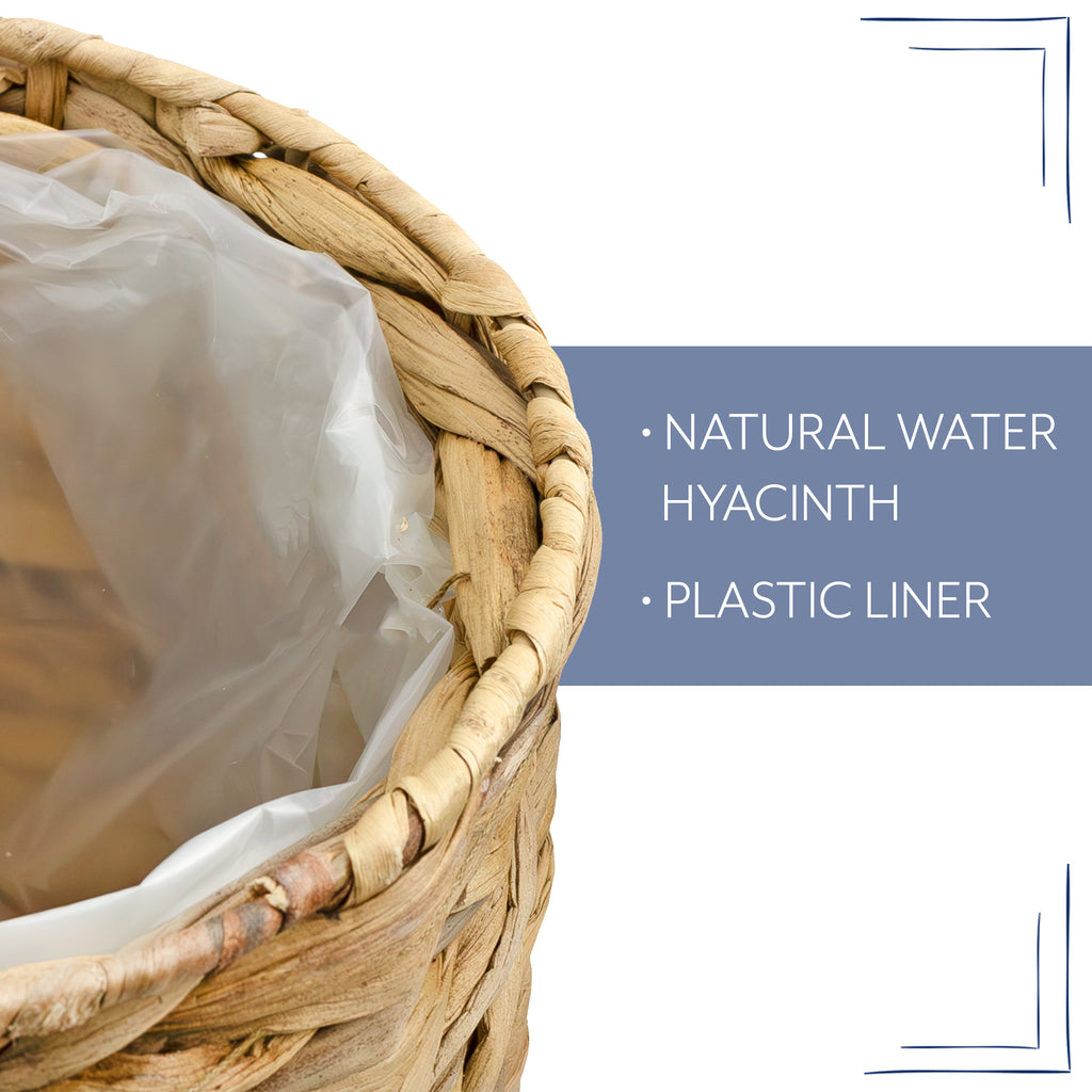 Wicker Water Hyacinth Planter Baskets (Set of 2) - sh2615ah1