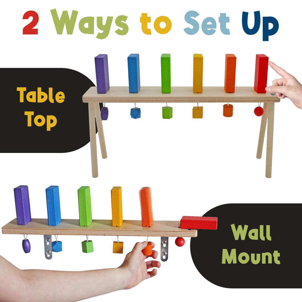 Wooden Falling Domino Wall / Stand - sh2617Mv1