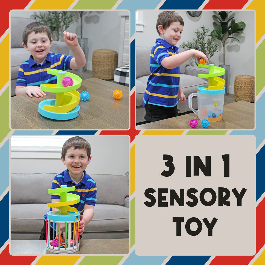 Roll & Drop 3 in 1 Sensory Toy - sh2596Mv1