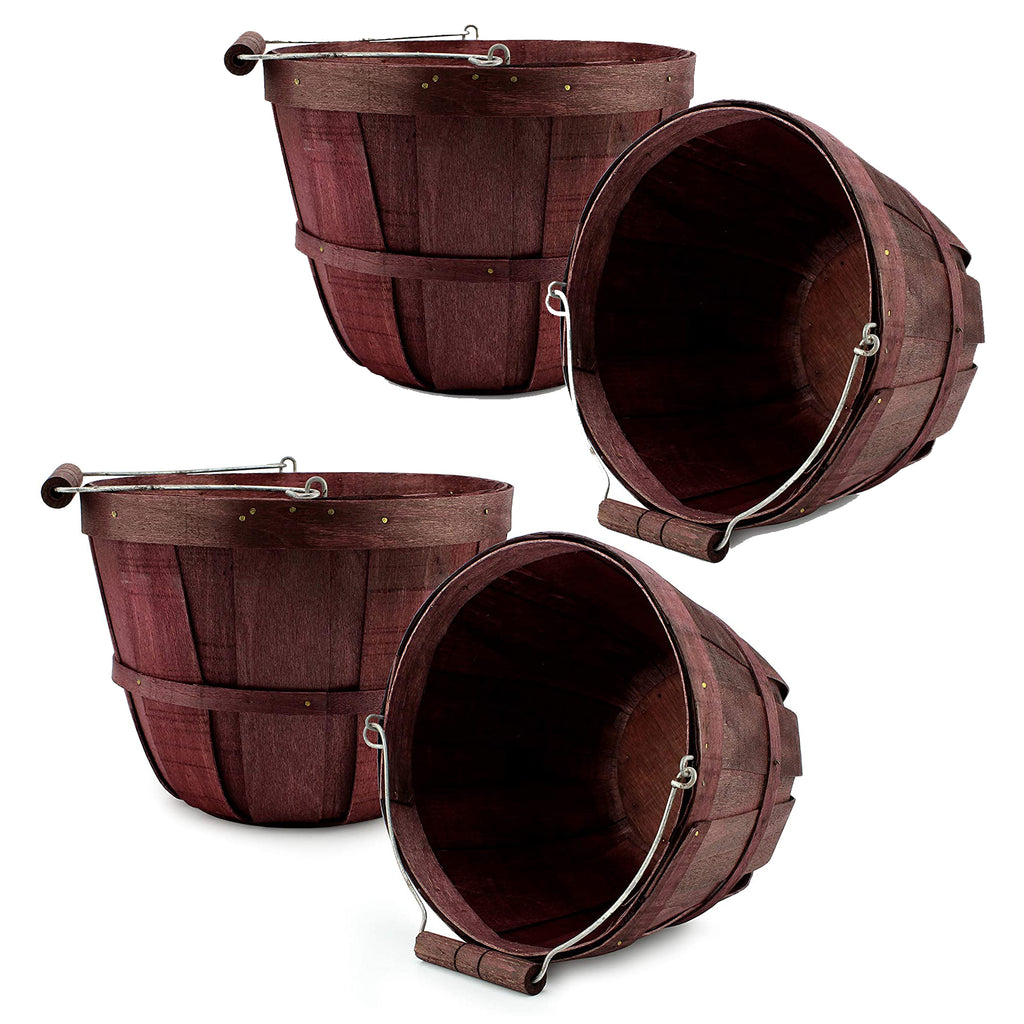 Round Wooden Baskets (4-Pack, Dark Brown) - 2X_SH_1307_BUNDLE